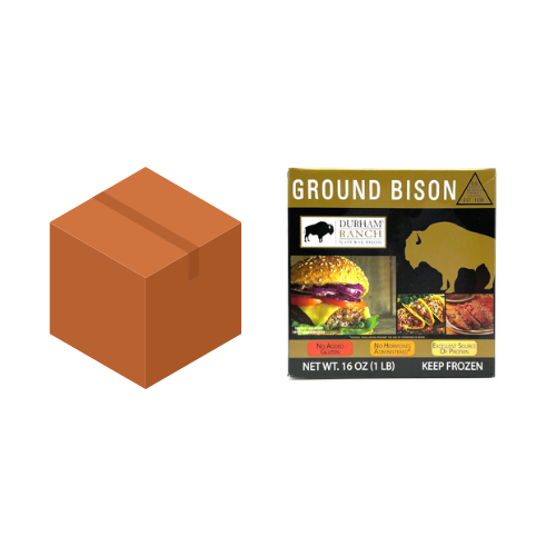 GROUND BISON 12X1 LBS Mad Butcher Meat Co.