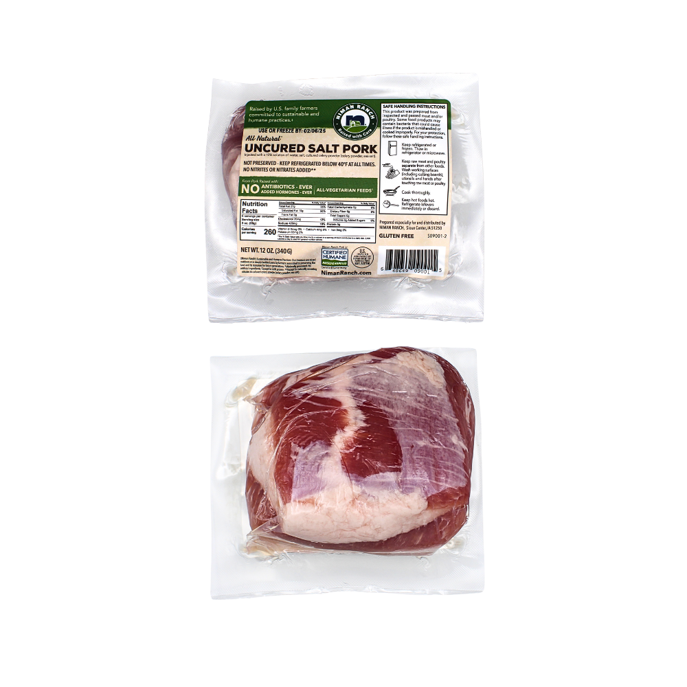 Slat Meat SALT PORK 12 OZ – Mad Butcher Meat Co.