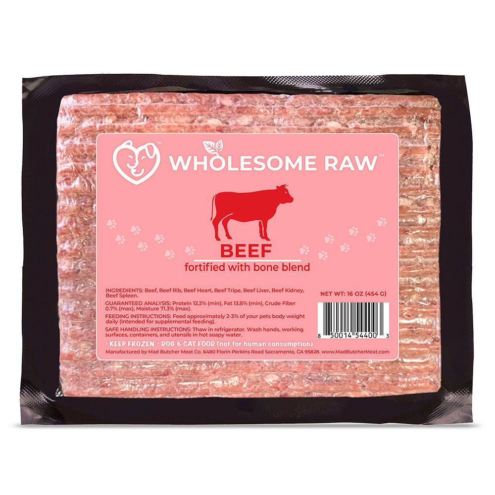 BEEF (FORTIFIED WITH BONE BLEND) 1 LBS – Mad Butcher Meat Co.