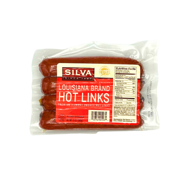 Silva All Natural Abf Hot Link Sausage 12 oz